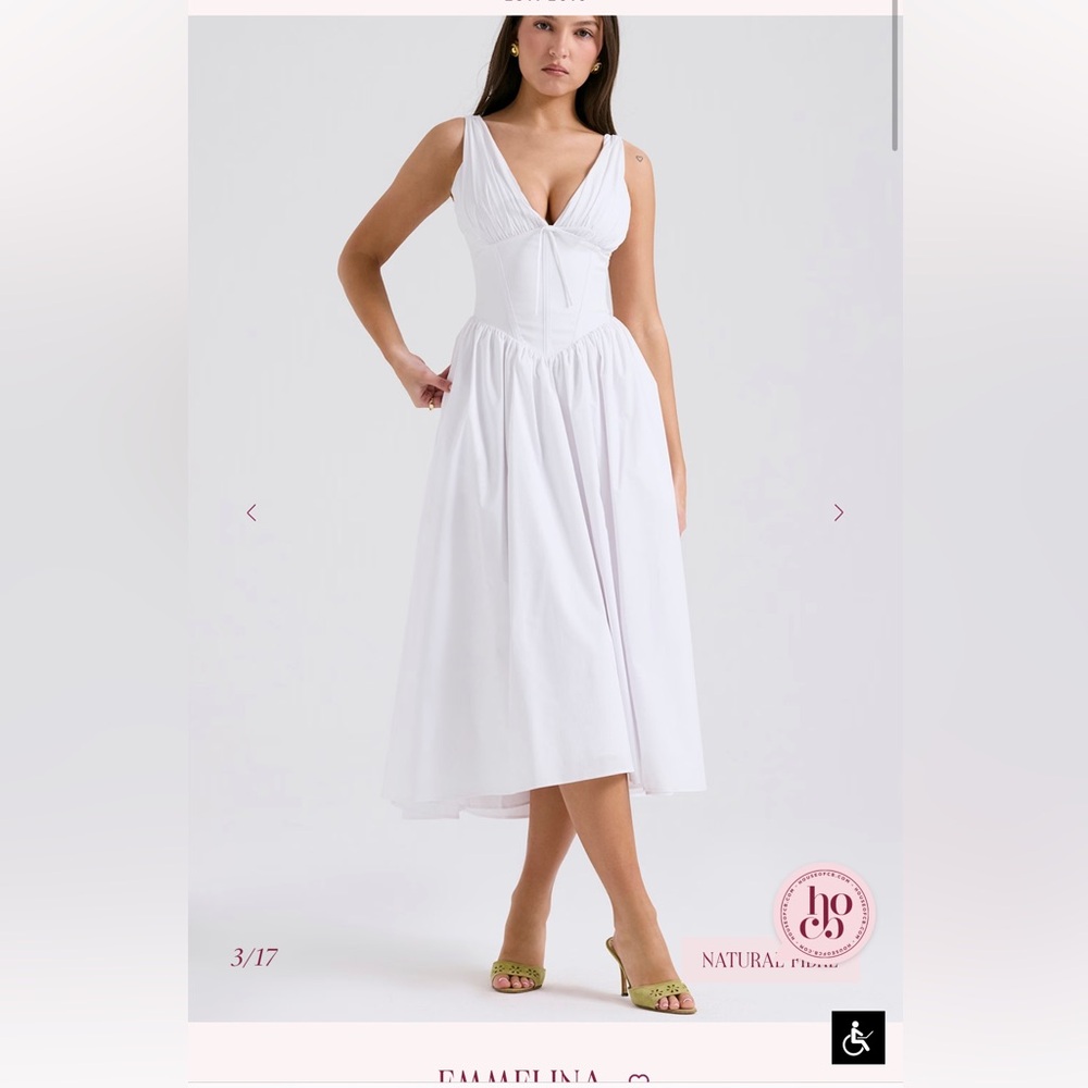 House of CB White Sleeveless Dress